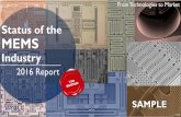 Status of the MEMS Industry 2016 Report by Yole Developpement