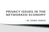 Privacy Issues in Networked Economy