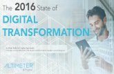 State of Digital Transformation 2016. Altimeter Report