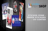 Sticker zone   paper stickers - uv coated