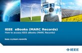 How to download IEEE eBooks MARC Records