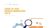 State of B2B Search Marketing 2015