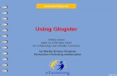 Using Glogster - online event