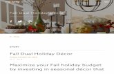 Fall dual holiday décor