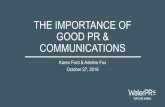WaterPR - The Importance of Good PR & Communications