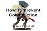 Byrne & O'Neill's Tips On How To Prevent Construction Theft
