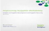 Improving Supplier Reliability -15 June 2016 - Report