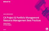 CA Project & Portfolio Management Resource Management Best Practices