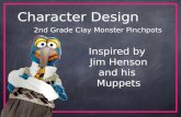 2nd grade clay muppets