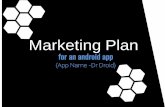 Marketing Plan - for an android app.