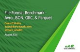 File Format Benchmark - Avro, JSON, ORC & Parquet