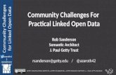 Community Challenges for Practical Linked Open Data - Linked Pasts keynote