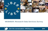 LIBER Webinar: Research Data Services Survey
