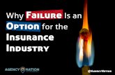 Why Failure is an Option for the Insurance Industry