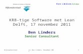 Kr8tige software met Lean - RWS - Ben Linders