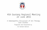 HSA Gauteng Regional Meeting 23 June 2016 Dr Hannah Norton Presentation