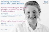 Learning Disabilities: Share and Learn Webinar – 28 July 2016