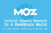 SearchLove London 2016 | Dr. Pete Meyers | Tactical Keyword Research in a RankBrain World