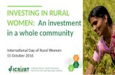 Investing in rural women:  An investment in a whole community