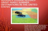 Holidays Lounge Reveals Great Family Summer Destinations in the United States