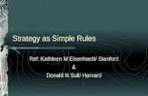Strategy as simple rules