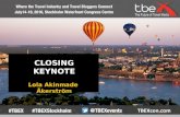 TBEX Europe 2016, Keynotes & Closing Session, Lola Akinmade Akerstrom