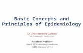 Basic concepts and  principles of epidemiology