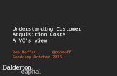 Understanding customer acquisition costs - a VC's view