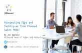 Prospecting Tips and Techniques from Channel Sales Pros