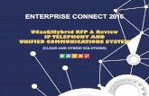 UCaaS/Hybrid RFP & Review IP Telephony and Unified Communications System