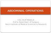 Abdominal surgeries