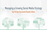 Managing a Growing Social Media Strategy