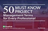 50 must know project management terms for every professional