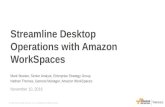 Streamline Your Desktop Operations and Improve Security with Amazon WorkSpaces - November 2016 Webinar Series