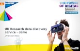 Introducing the UK research data discovery service - Jisc Digifest 2016