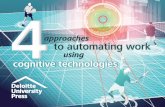4 approaches to automate work using cognitive technologies