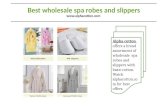 Best wholesale spa robes and slippers