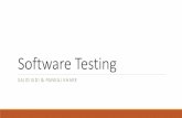 Software Testing - Sajid Sidi