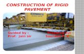 Construction of rigid pavement