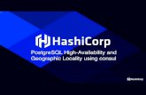 PostgreSQL High-Availability and Geographic Locality using consul
