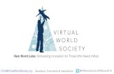 Christopher Stapleton (Virtual World Society) Real World Laboratories