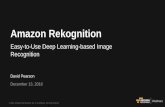 Announcing Amazon Rekognition - Deep Learning-Based Image Analysis - December 2016 Monthly Webinar Series