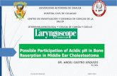 Possible participation of acidic ph in bone resorption in middle ear cholesteatoma