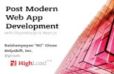 Modern Web App Development using ClojureScript & React.js / Baishampayan “BG” Ghose (Helpshift)