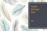 Indian heritage Quiz