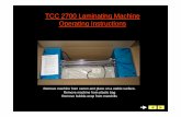 TCC 2700 Operation Instructions Manual
