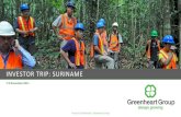 INVESTOR TRIP: SURINAME - Greenheart Group