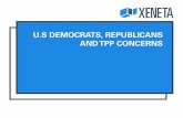 U.S Democrats, Republicans and TPP Concerns