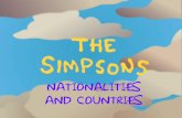 Nationalities and countries with The Simpsons