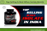 Top Selling and Best Whey Isolate Brands